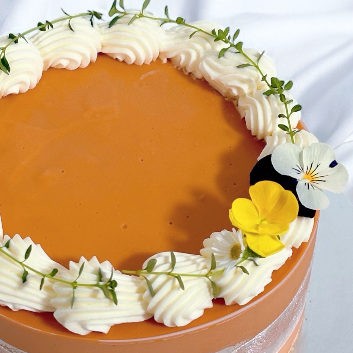 Thai Tea Fudge cake