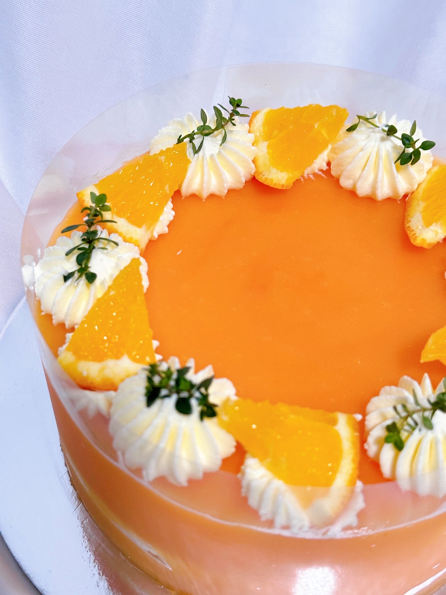 Orange Soft Fudge Cake