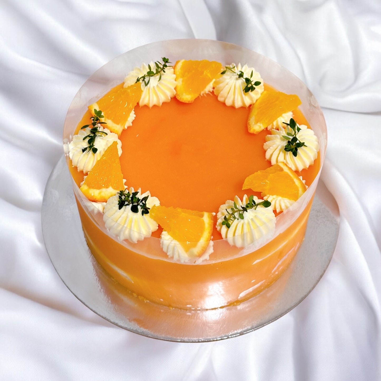 Orange Soft Fudge Cake
